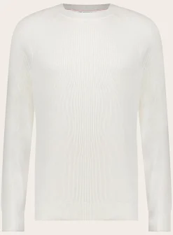 Brunello Cucinelli Slim-Fit Rib-Knit Trui Van Katoen Shop