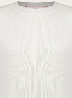 Brunello Cucinelli Slim-Fit Rib-Knit Trui Van Katoen Shop