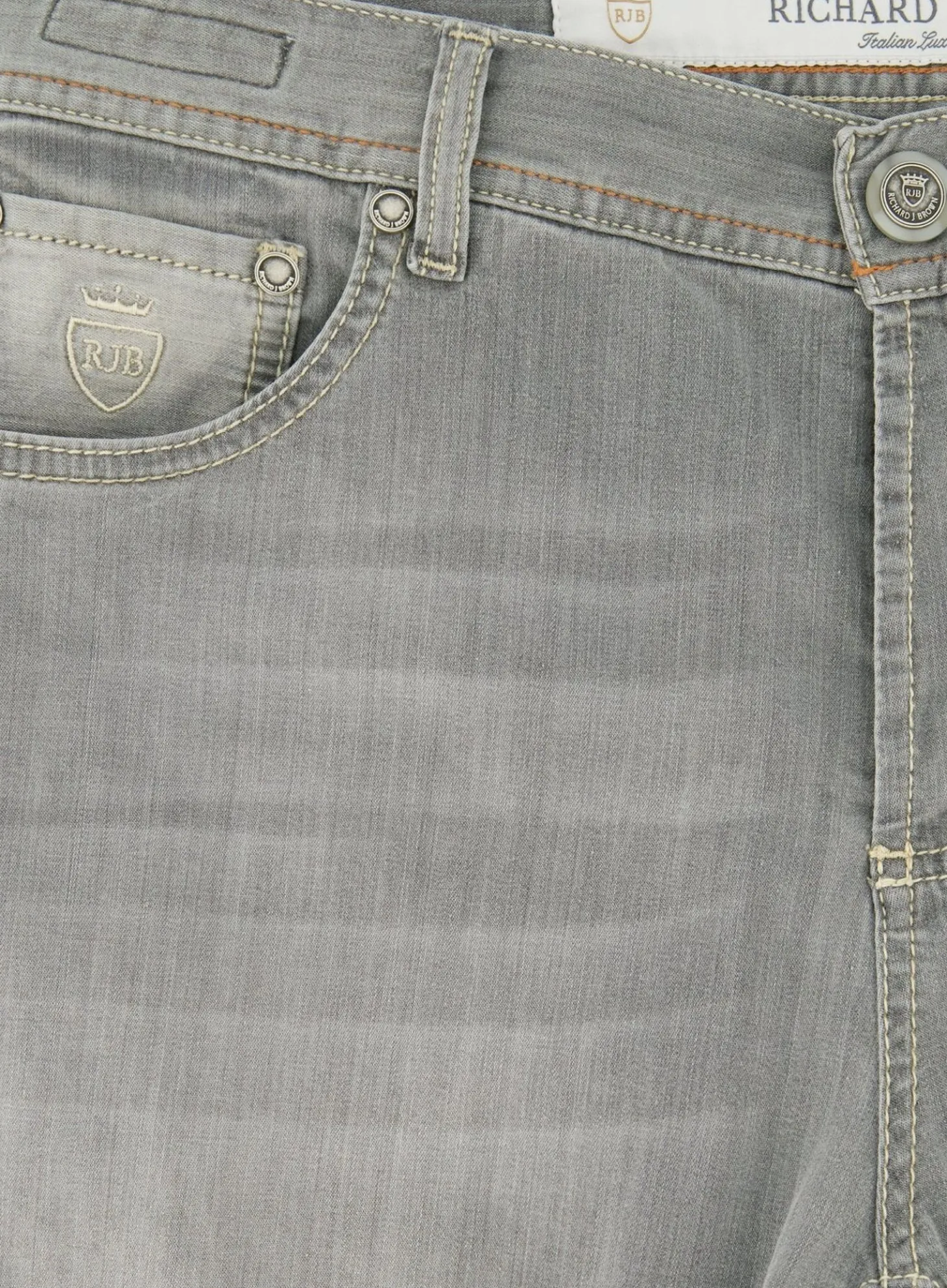 Richard J. Brown Slim-Fit Tokyo Jeans L.Grijs Shop