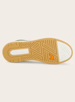 Santoni Sneakers Van Leer Groen Clearance