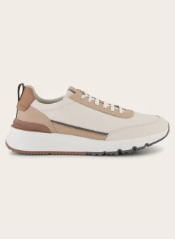 Brunello Cucinelli Sneakers Van Leer Beige Hot