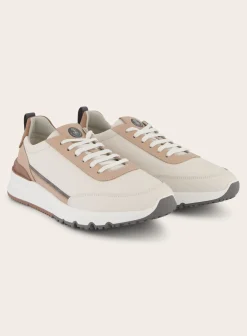 Brunello Cucinelli Sneakers Van Leer Beige Hot