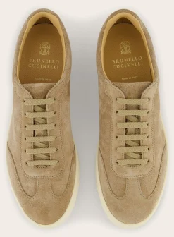 Brunello Cucinelli Sneakers Van Suede Beige Sale