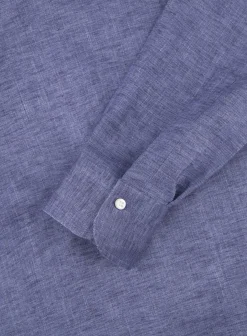 Emanuele Maffeis Stretch Shirt Van Linnen Best Sale