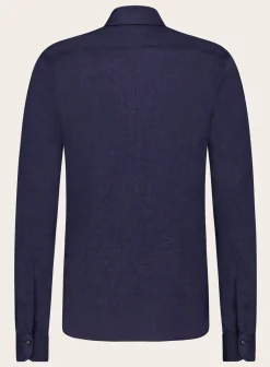 Emanuele Maffeis Stretch Shirt Van Linnen Best Sale