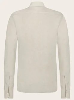 Emanuele Maffeis Stretch Shirt Van Linnen Best Sale