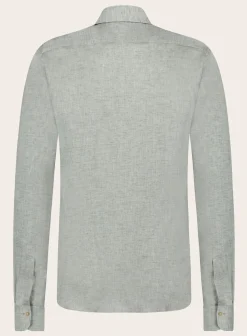 Emanuele Maffeis Stretch Shirt Van Linnen Best Sale