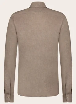 Emanuele Maffeis Stretch Shirt Van Linnen Best Sale