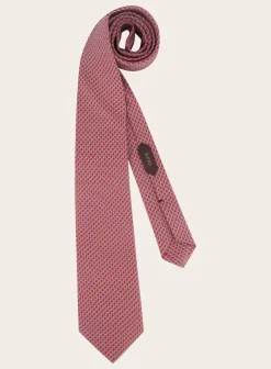 OGÉR Stropdas Met Print Van Zijde Discount