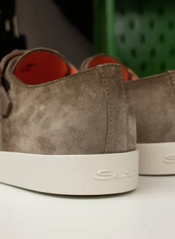 Santoni Suede Dubbele Gespsneakers Atlantis Hot