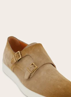 Santoni Suede Dubbele Gespsneakers Atlantis Hot