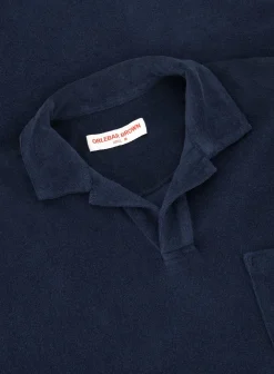 Orlebar Brown Terry Polo Van Katoen Blue Navy Sale