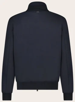 Corneliani Thumper Jacket Met Uitneembaar Binnenwerk Blue Navy Flash Sale