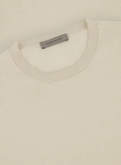 Corneliani T-Shirt Van Zijde En Katoen L.Beige Online
