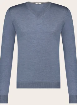 OGÉR Italian Knitwear V-Hals Trui Van Wol En Zijde Online