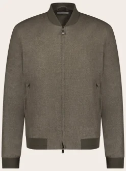 Corneliani Waterafstotende Bomberjack Beige Clearance