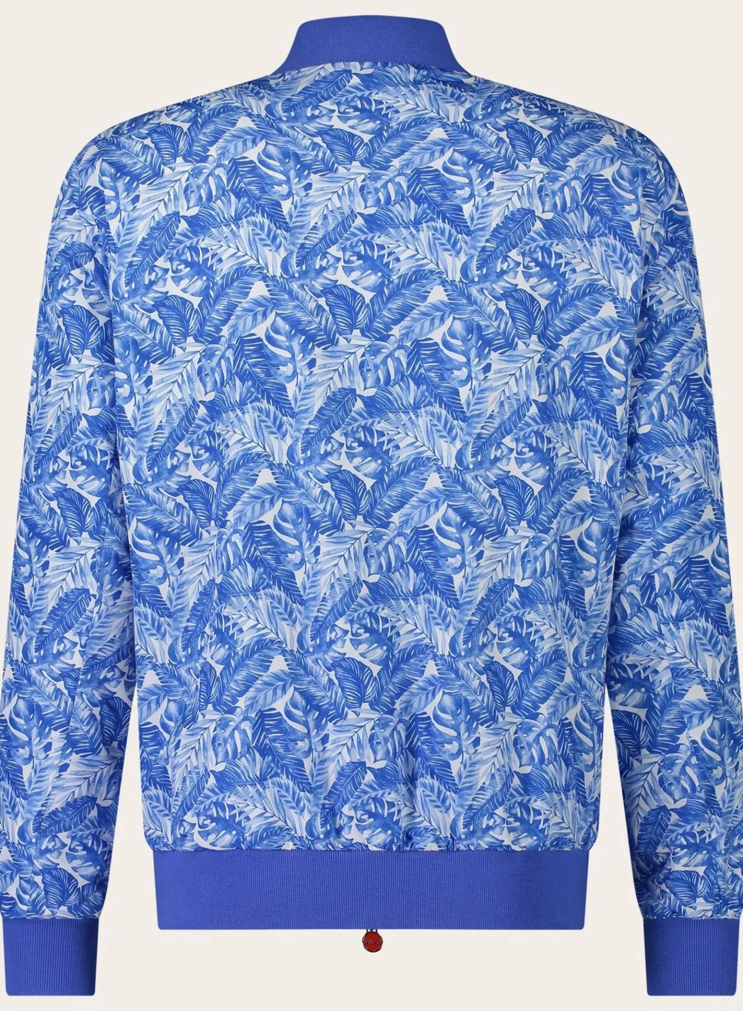 Kiton Windbestendige Bomberjack Met Print Blauw Sale